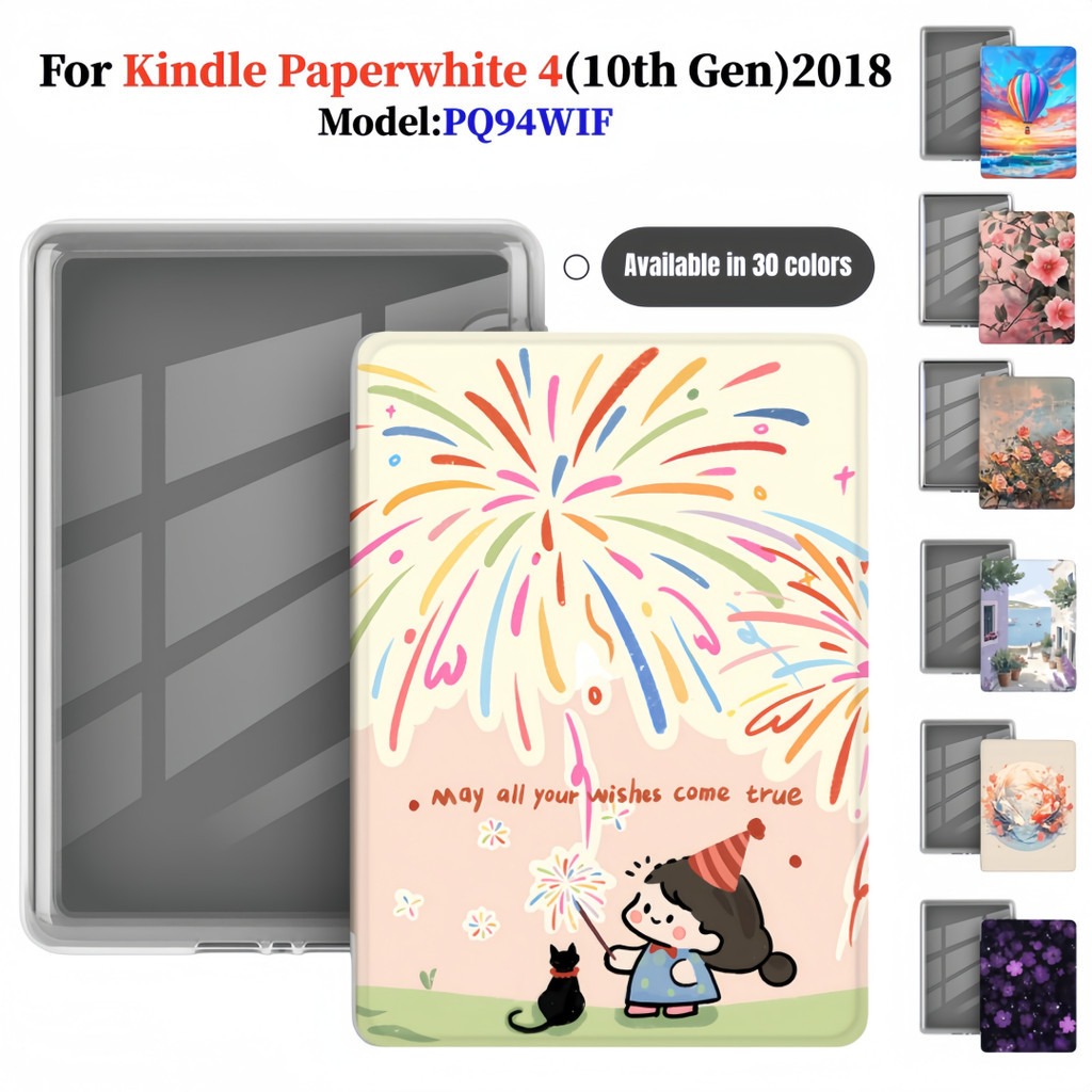 สําหรับ Kindle Paperwhite 10th Gen 6 " KPW4 Paperwhite 4 PQ94WIF E-book Auto Sleep Wake-up รูปแบบทาส