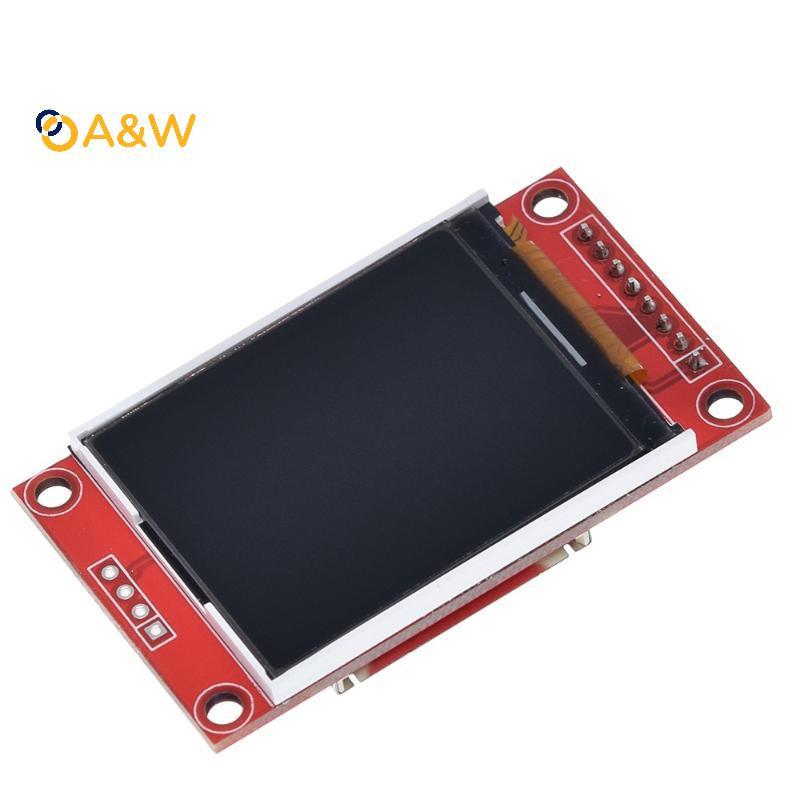 A & W 1.8 นิ้ว TFT LCD โมดูลหน้าจอ LCD โมดูล ST7735 SPI Serial 51 ไดรเวอร์ 4 IO Driver TFT ความละเอี