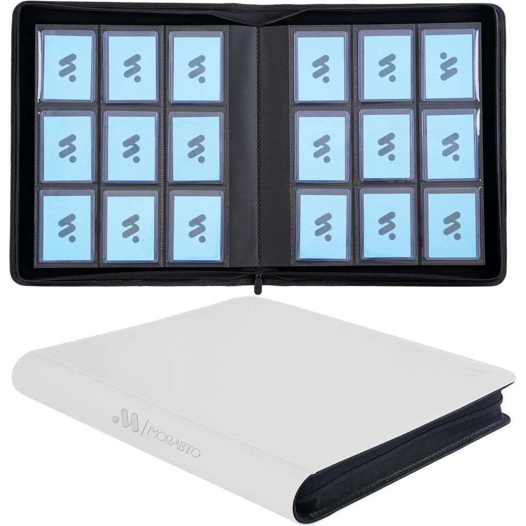 Toploader Binder,ถือ 324 Top Loaders,9 Pocket Top Loader Binders สําหรับ 3 "x 5" Hard Card,Toploader