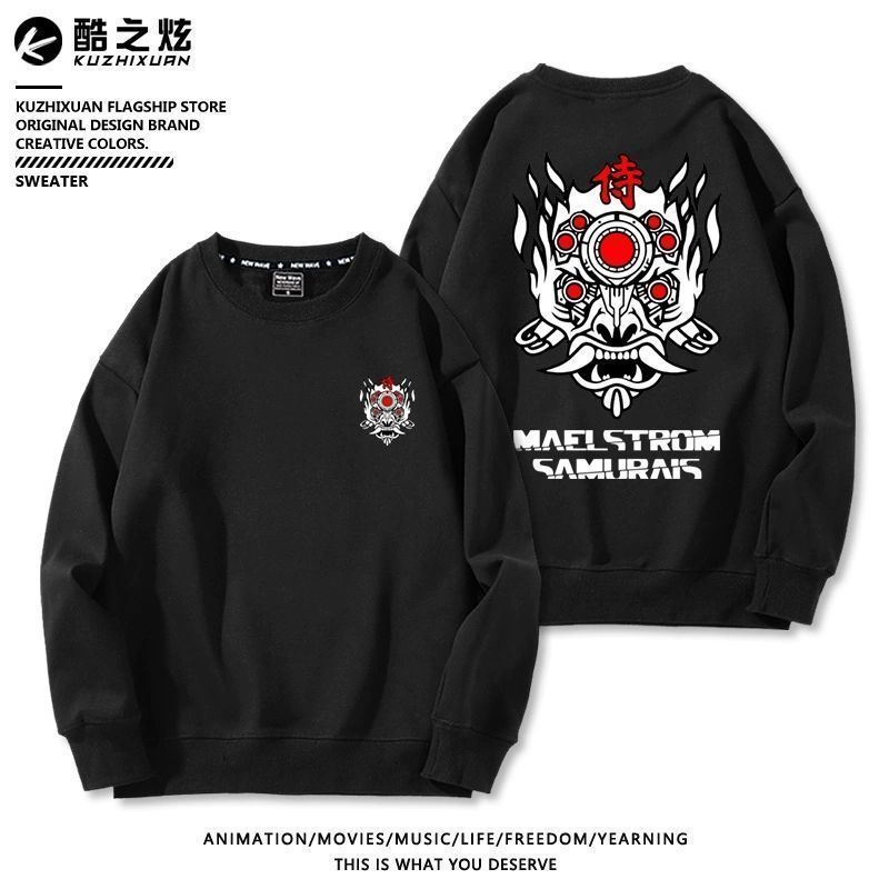 เสื้อกันหนาวแบบ Hoodie ธีม Cyberpunk 2077 ลายJohnny Silver Hand สำหรับผู้ชาย