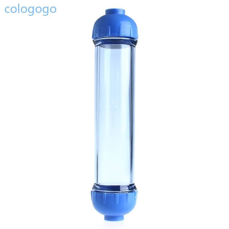 COLO Clear Housing สําหรับระบบกรอง RO 2 ชิ้น 1 4 พอร์ตสําหรับเรซิ่น Bio Balls