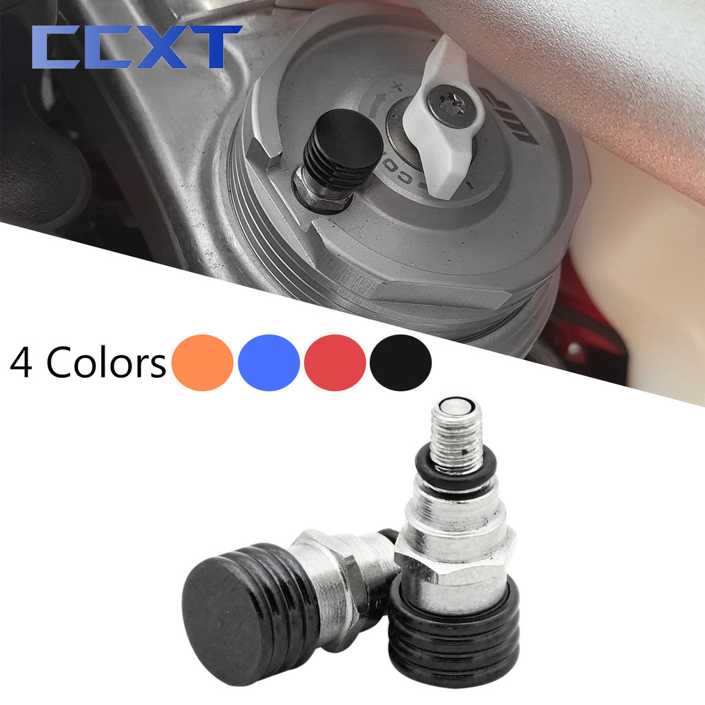 CC M4x0.7 CNC รถจักรยานยนต์ส้อม Air Bleeder วาล์วสําหรับ Husqvarna TC FC TE FE 85-501 2014-2019 สําห