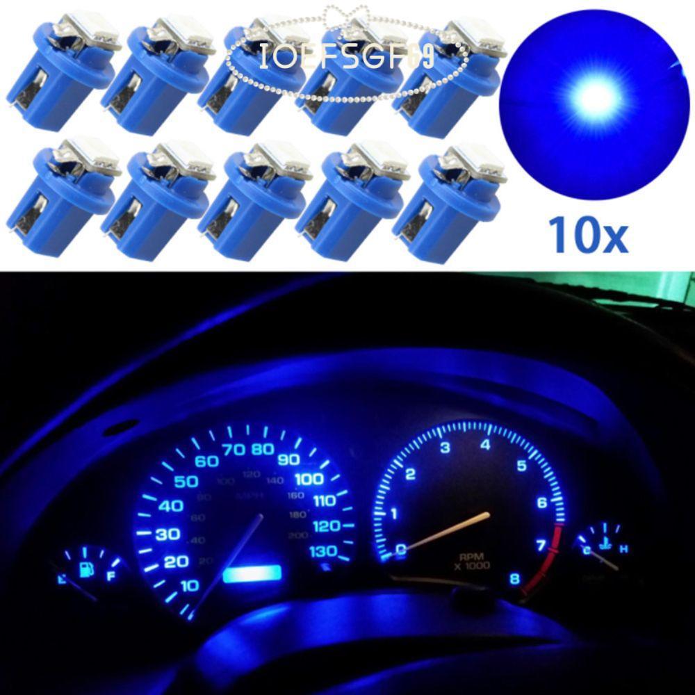 IOEFSGF69 10 ชิ้น Dashboard Light Blue 5050 Dash Gauge Auto