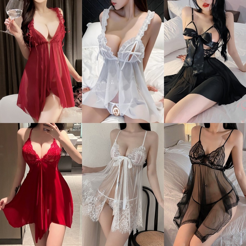 💚Sex time💜เดรสสั้น เดรสลูกไม้ เดรสเซ็กซี่ กระโปรงกรีด ดีไซน์แบบเปิดด้านหน้า สไตล์หลากหลาย 🚚ส่งจากไทย