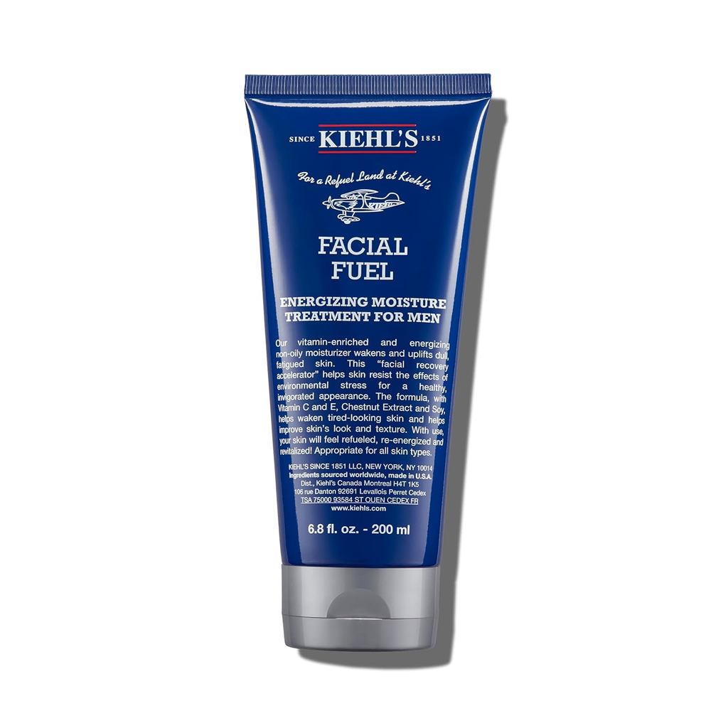 Kiehls Facial Fuel Moisturizer ผู้ชาย พร้อมวิตามินซีและคาเฟอีนที่บรรจุสารต้านอนุมูลอิสระเพื่อช่วย En