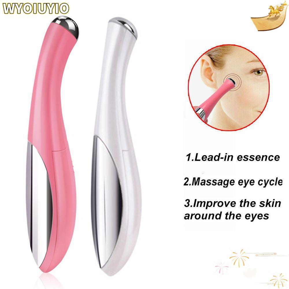 WYOIUYIO เครื่องมือนวดหน้าความงาม Dark Circle Removal การสั่นสะเทือนต่อต้านริ้วรอย