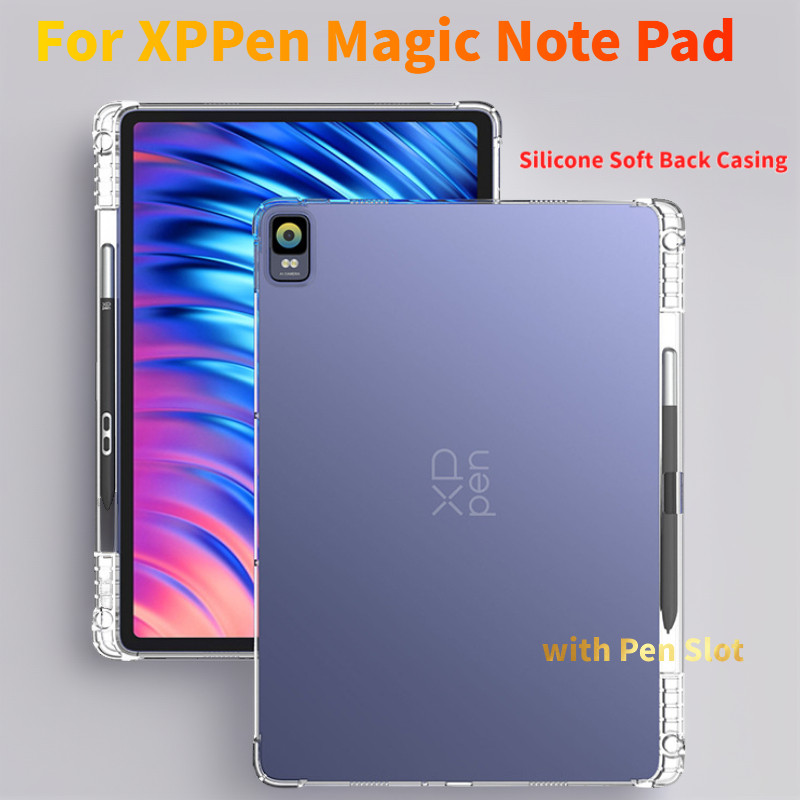 เคสนุ่มใสสําหรับ XPPen Magic Drawing Pad 12.2"Magic Note Pad 10.95 "ปลอกพร้อมช่องเสียบปากกา Slim Pad