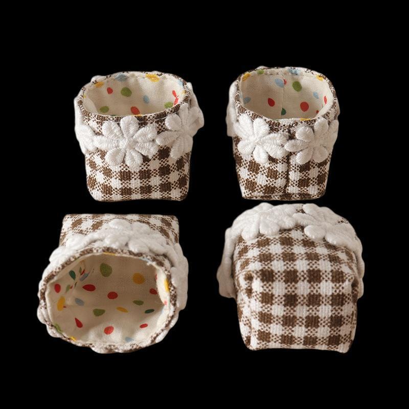 [bet] 1/12 Dollhouse Mini ผ้าตะกร้าเก็บตุ๊กตาเฟอร์นิเจอร์ตกแต่งตุ๊กตาบ้านฉากเครื่องประดับแกล้งทําเป็