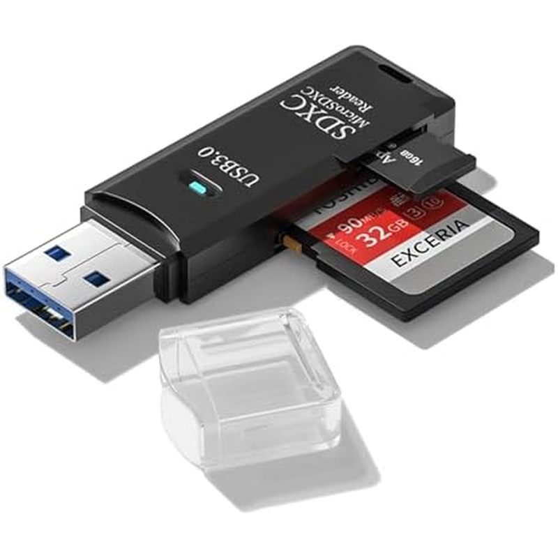 เครื่องอ่านการ์ด USB3.0 Micro SD, เครื่องอ่านการ์ด SD 2-in-1 5Gbps เป็นอะแดปเตอร์ USB, เครื่องอ่านกา