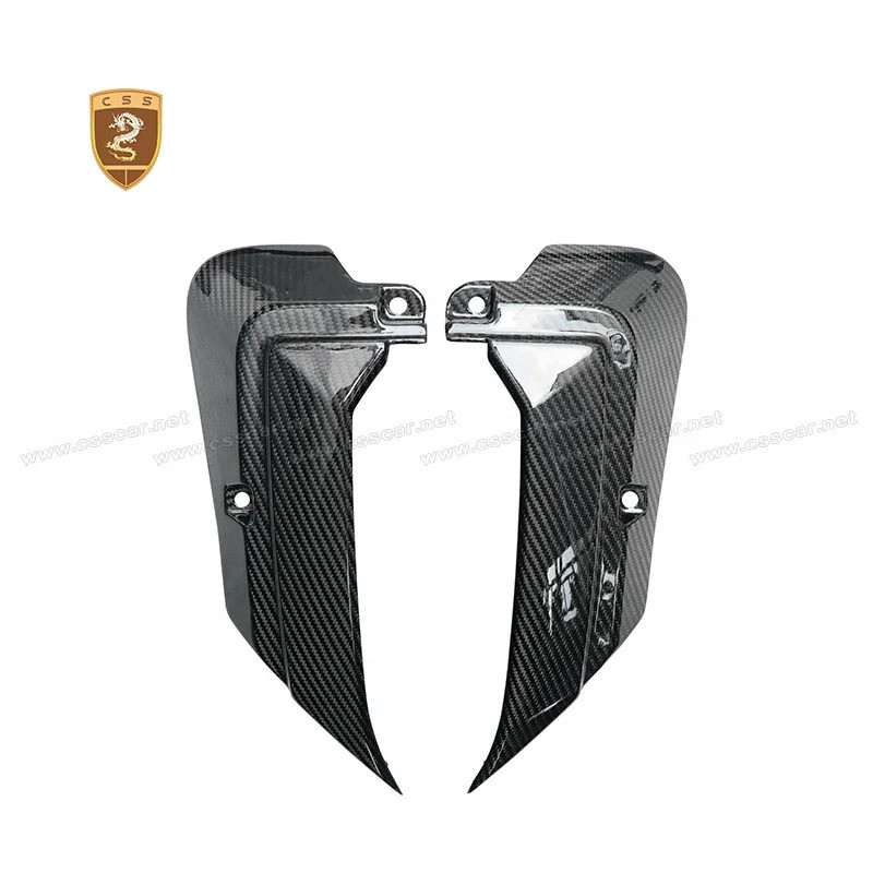 LP700 ช่องระบายอากาศเครื่องยนต์คาร์บอนไฟเบอร์ Bonnet ด้านหน้า Hood Air Scoop Vent Trims สําหรับ Lamb