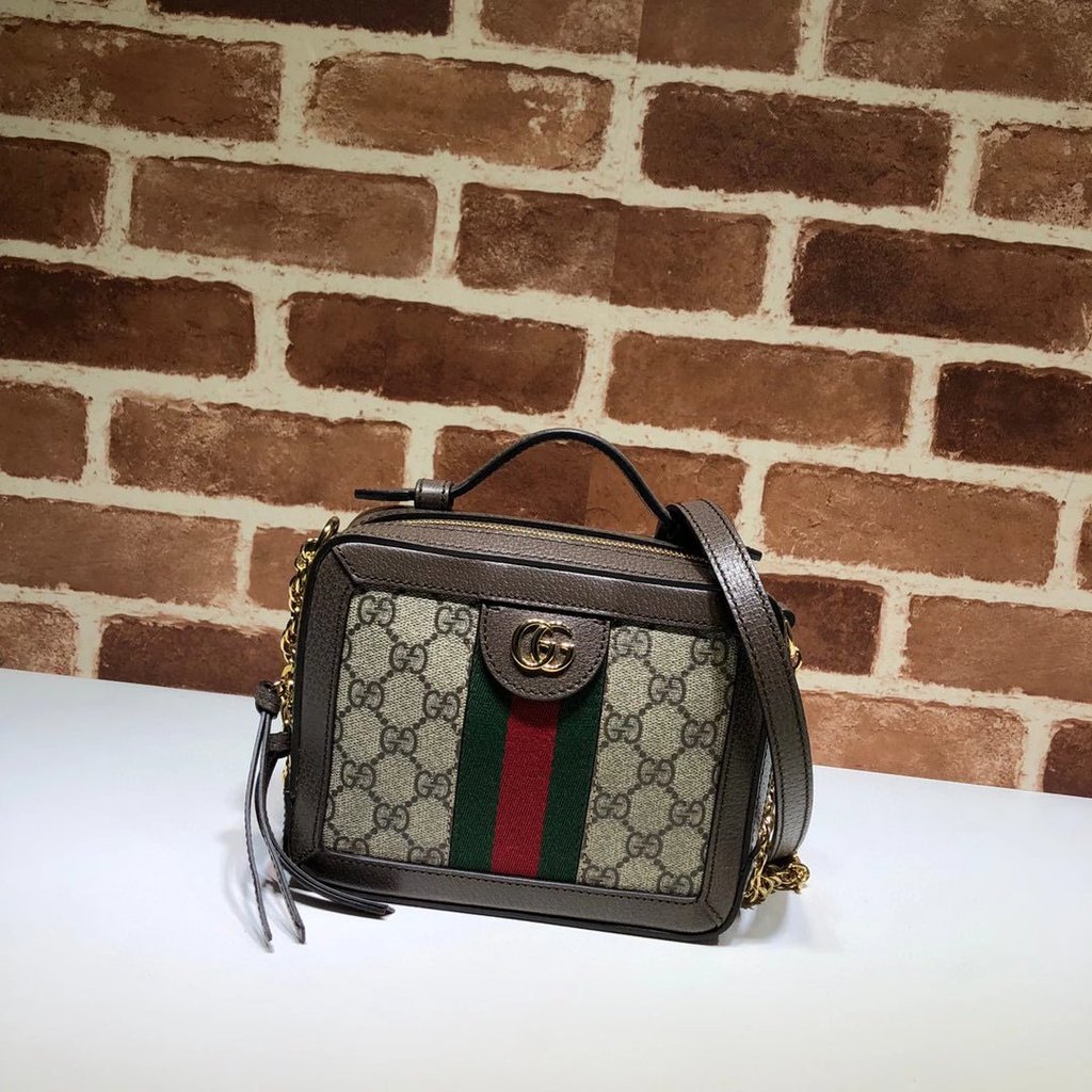 Gucci Gucci op Leather Series Box Camera Bag XL