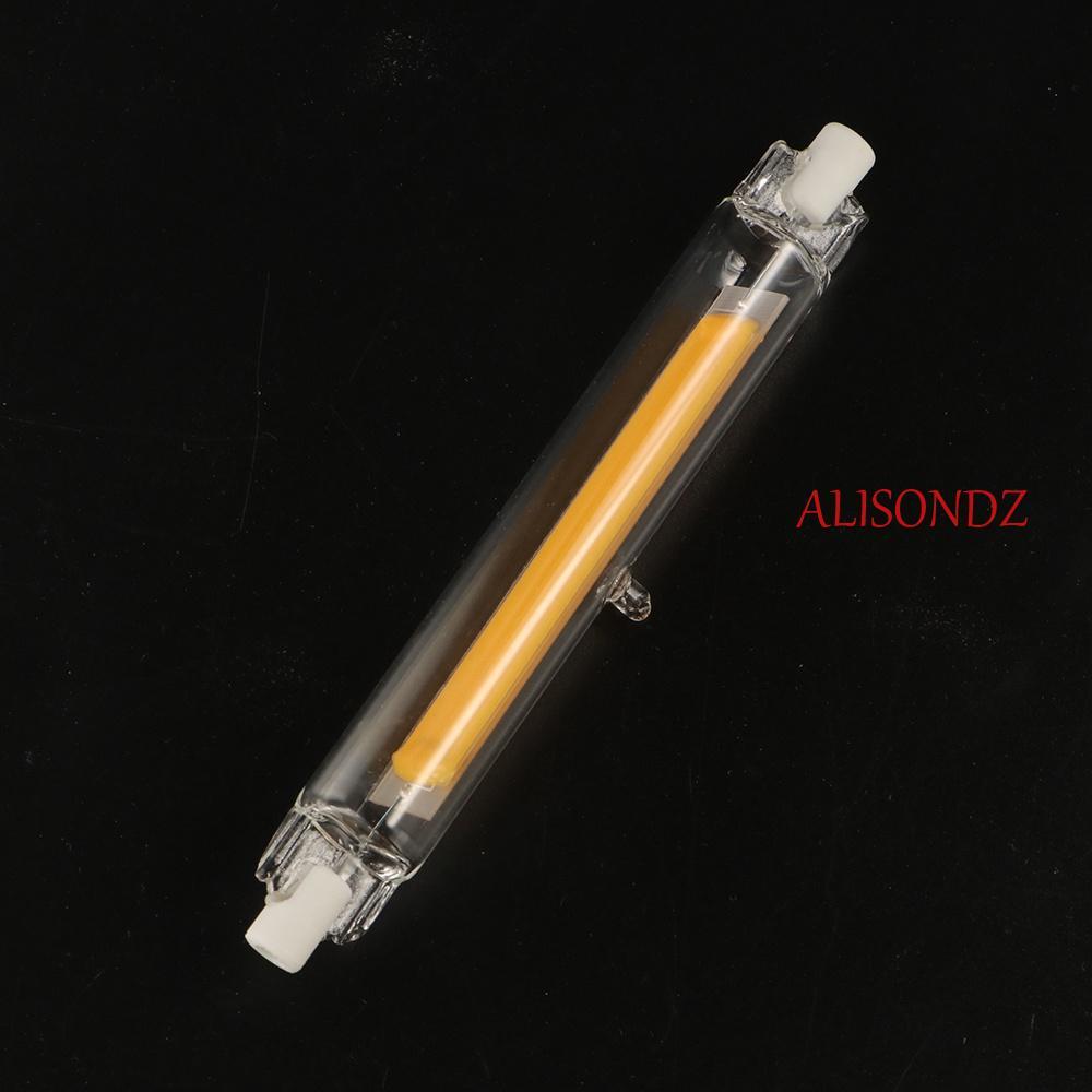 ALISONDZ COB Tube Bulb, Replacement 360 Glow R7S Lamp Tube, Portable Dimmable 110v/220v Christmas