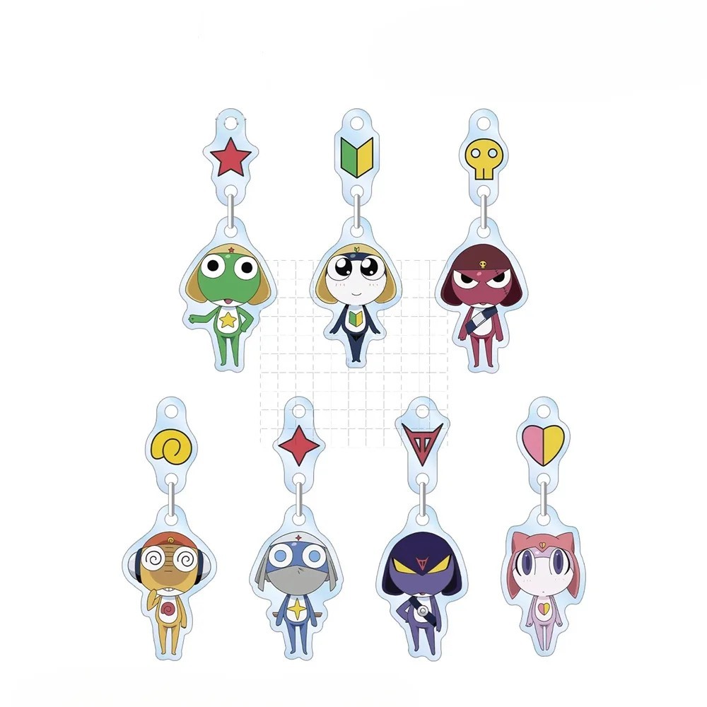 พวงกุญแจอนิเมะ Keroro Gunsou Army กบ micha รุ่นตัวอักษร Keroro Tamama Giroro อุปกรณ์ตกแต่งของขวัญ