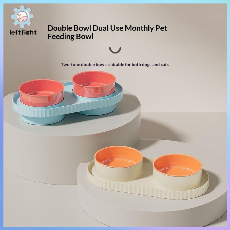 ซ้าย ความคิดสร้างสรรค์ ต่อต้าน-หก ชามแมวให้อาหารน้ําปกป้องกระดูกสันหลังส่วนคอป้องกันสาดให้อาหารแมวสุ