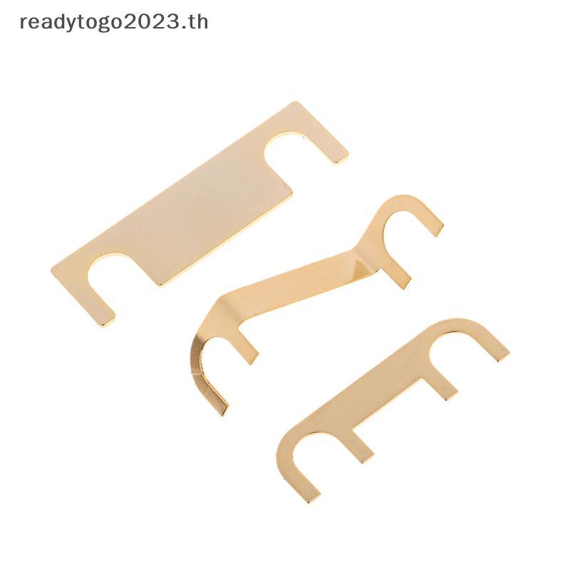 [RD] 1 คู่ลําโพงทองแดงบริสุทธิ์การเชื่อมต่อชิ้นสี่คอลัมน์คู่สายเสียง DIY กล่องแยกเสียงชิ้นตรง Thi ทอ