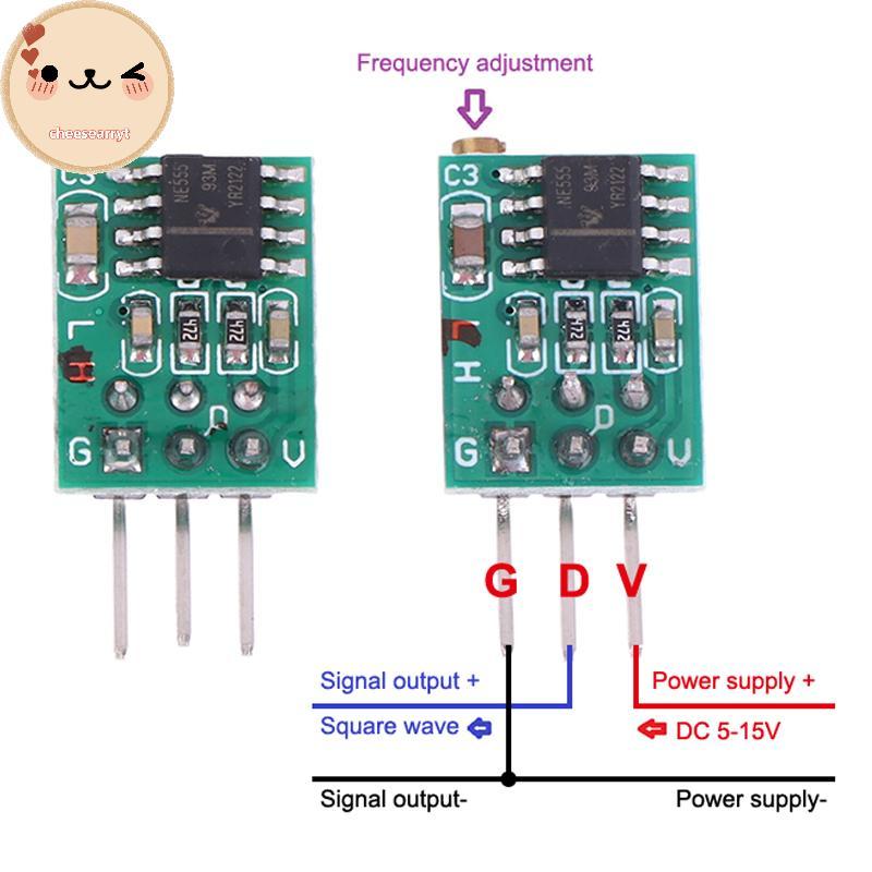 Chee 50Hz-6Khz 0.8Hz-60Hz เครื่องกําเนิดสัญญาณแบบปรับได้ TP354 NE555 โมดูล Square Wave Pulse Generat