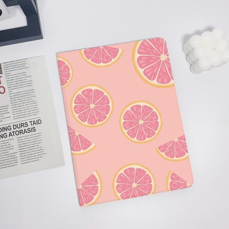 Pink Lemon Slice iPad Air 5 2022 iPad 10 2022 เคส iPad 9,iPad Pro 11" 12.9 2022 iPad Pro 12.9 2021 i