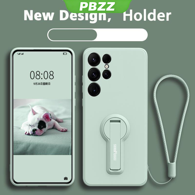 PBZZ FOR เคส ปลอก Samsung S22 plus อัลตร้าซัมซุง S22 ultra พลัสซัมซุง S22 5g โทรศัพท์กรณี softcase ซิลิโคนเหลวป้องกันเรียบกันกระแทกกันชนปกการออกแบบใหม่360 ° กับผู้ถือ ytxzzj01