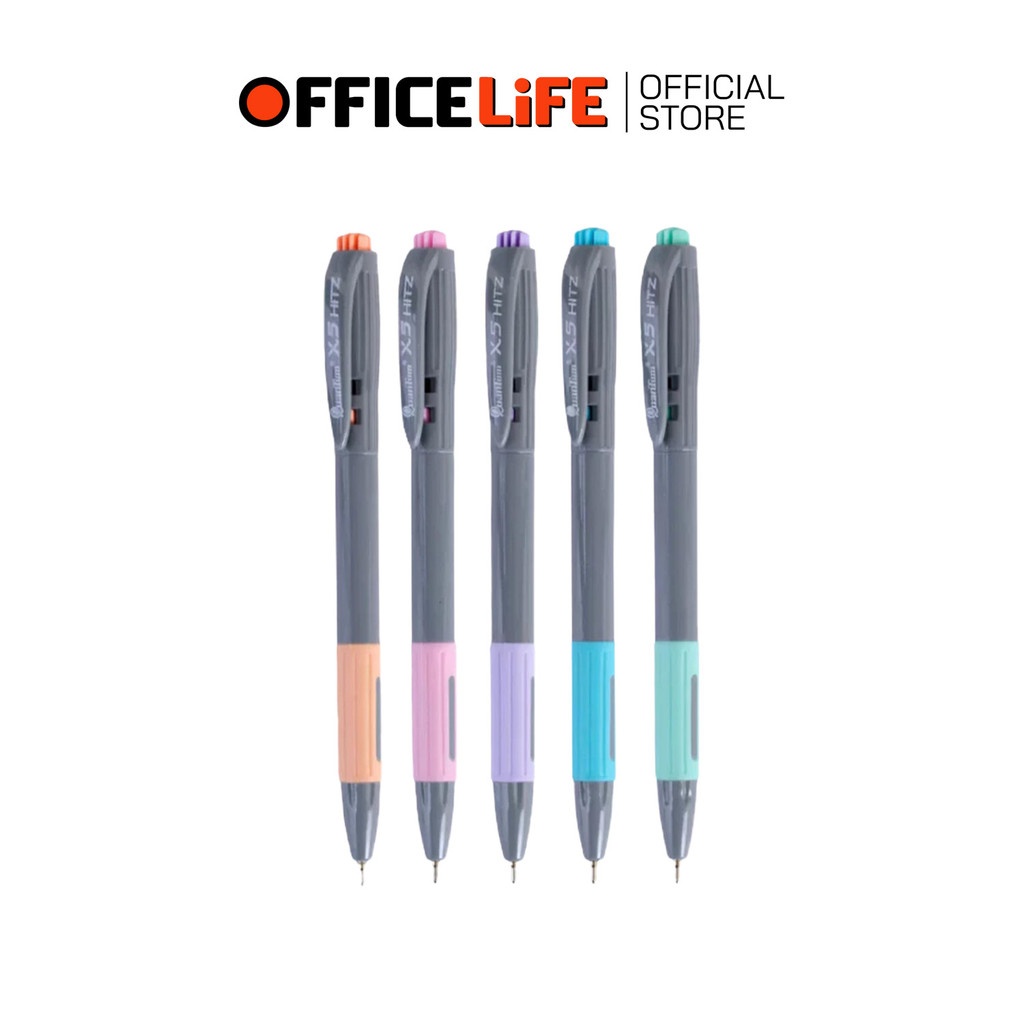 Quantum (ควอนตัม) ปากกาลูกลื่น รุ่น X5 Hitz สีพาสเทล ขนาด 0.5 mm ( 25 ด้าม / กระบอก ) — صورة 2