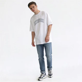 ESP เสื้อทีเชิ้ตโอเวอร์ไซซ์ ผู้ชาย สีขาว | Oversized T- shirt | 04138