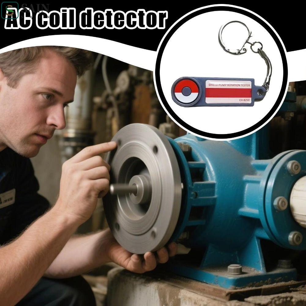SAIN AC Detection, AC/DC Clear Inedicated Keyring Design Rotation Tester, Solenoid Valve Rapid Detec
