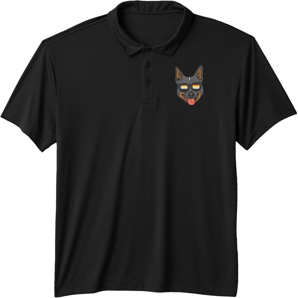 เสื้อโปโลผู้ชาย Heeler Cattle Dog LGBTQ Gay Bear Flag Gay Pride สำหรับการแสดง