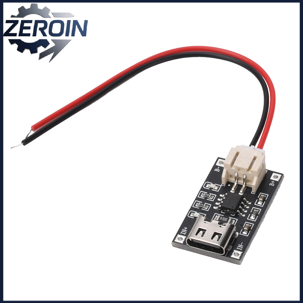 TP4056 1A 3.7V แบตเตอรี่ลิเธียมชาร์จบอร์ดอินเทอร์เฟซ Type-C พร้อม Overcharge Overdischarge Protectio