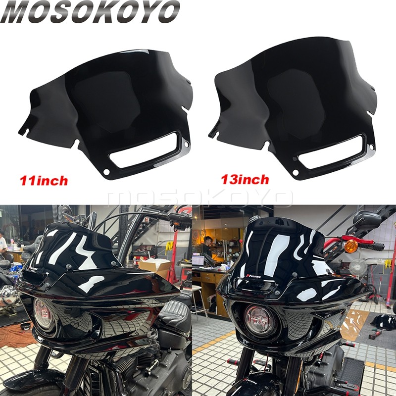 T4กระจกรถจักรยานยนต์สําหรับ Harley Softail Low Rider El Diablo FXRST LowRider ST FXLRST Fairing Defl