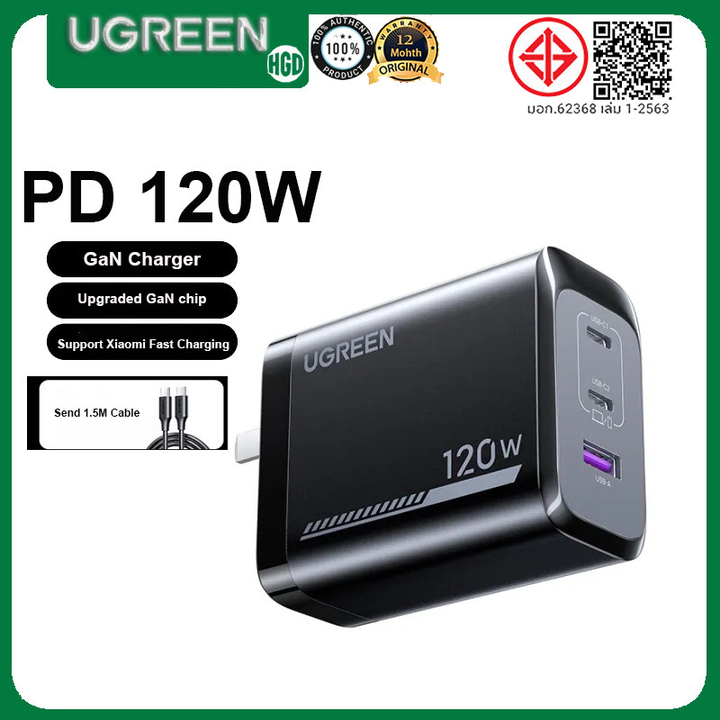 UGREEN 120W USB C Fast Charger GaN Wall Charger