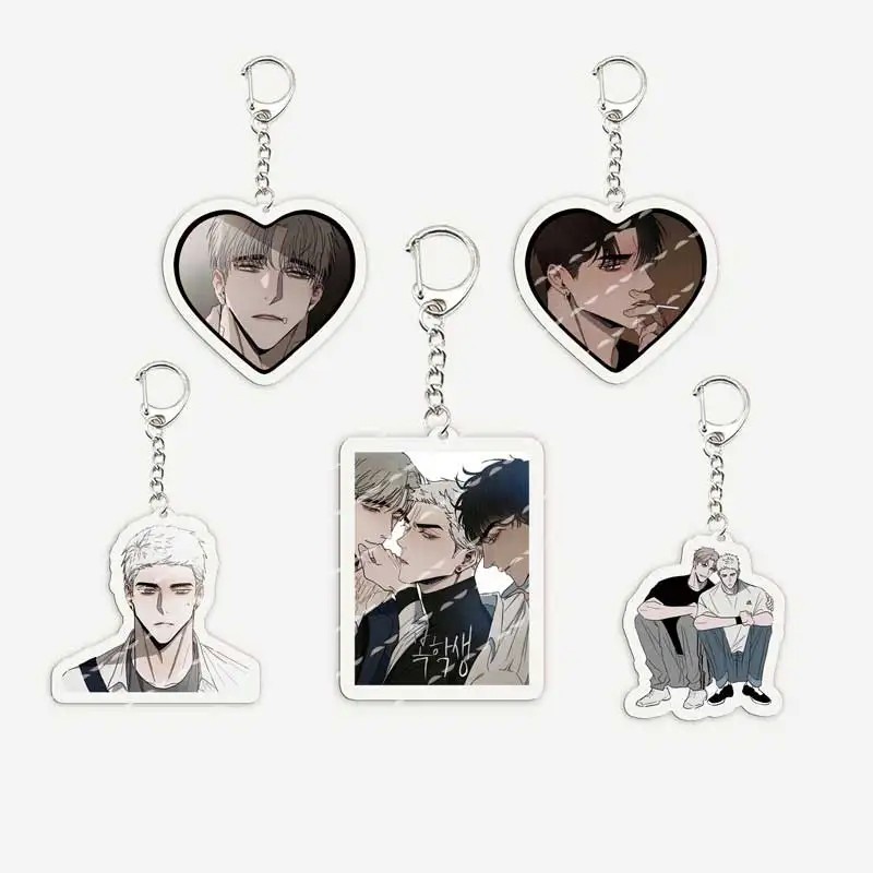 พวงกุญแจอะคริลิค Manhwa BL Back to School รูปเหมือน Chiwoo Kyujin Jihyun ตกแต่งกระเป๋านักเรียนอุปกรณ