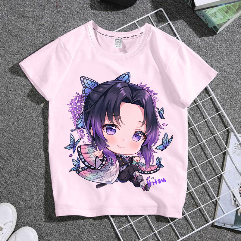 Demon Slayer shirt Nezuko Tanjiro T-shirt for kids Muichiro shirt K4