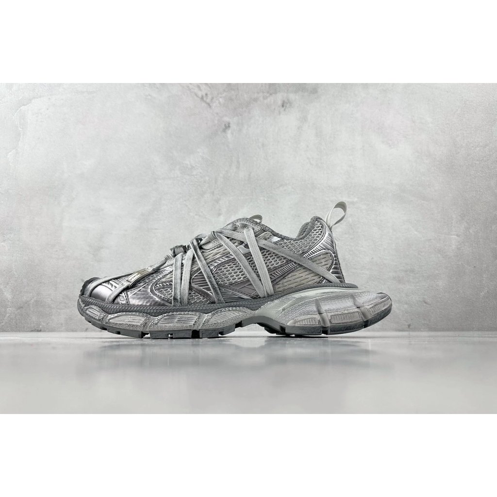 [เวอร์ชั่นท็อป 7 วันไม่มีเหตุผล] [การจัดส่งสายฟ้า] Balenciaga Balenciaga 3XL Round Toe Lace-Up Low-T