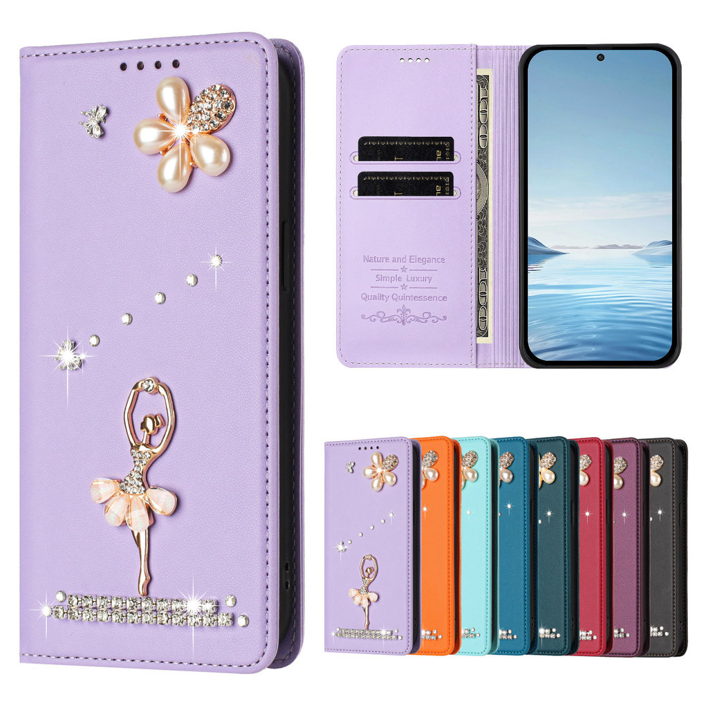 หรูหรา 3D สําหรับ OPPO Realme P4 P4X P3 P3X P1 Pro Ultra V70 V60 V60S V50S ช่องใส่การ์ดกระเป๋าสตางค์