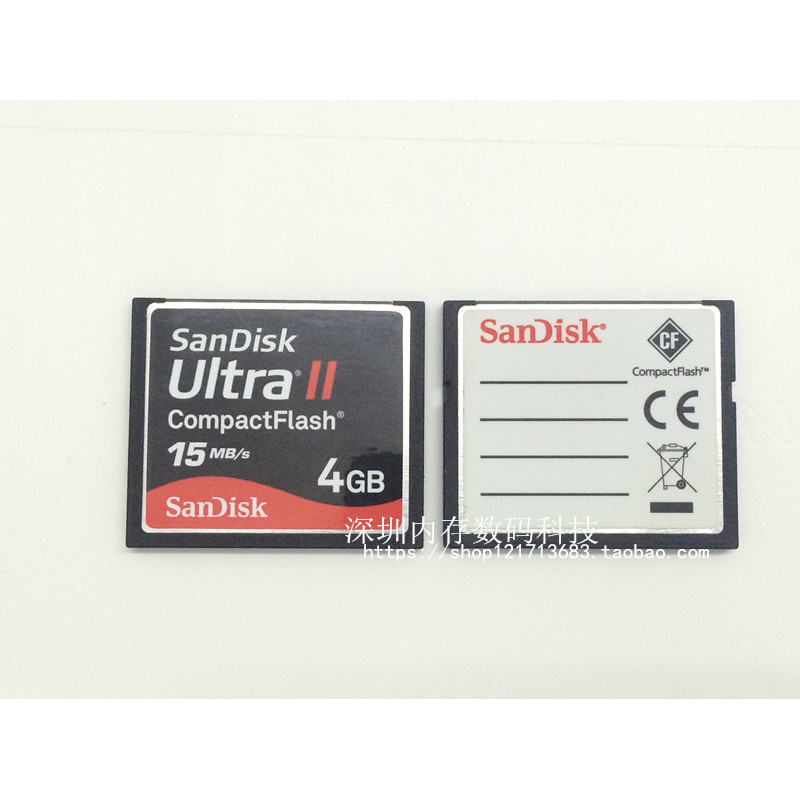 sdcard sdcard แท้ การ์ด SanDiskb SanDiskb CF ดั้งเดิม 4G Standard Edition ultra II 15MB/S การ์ดอุตสา