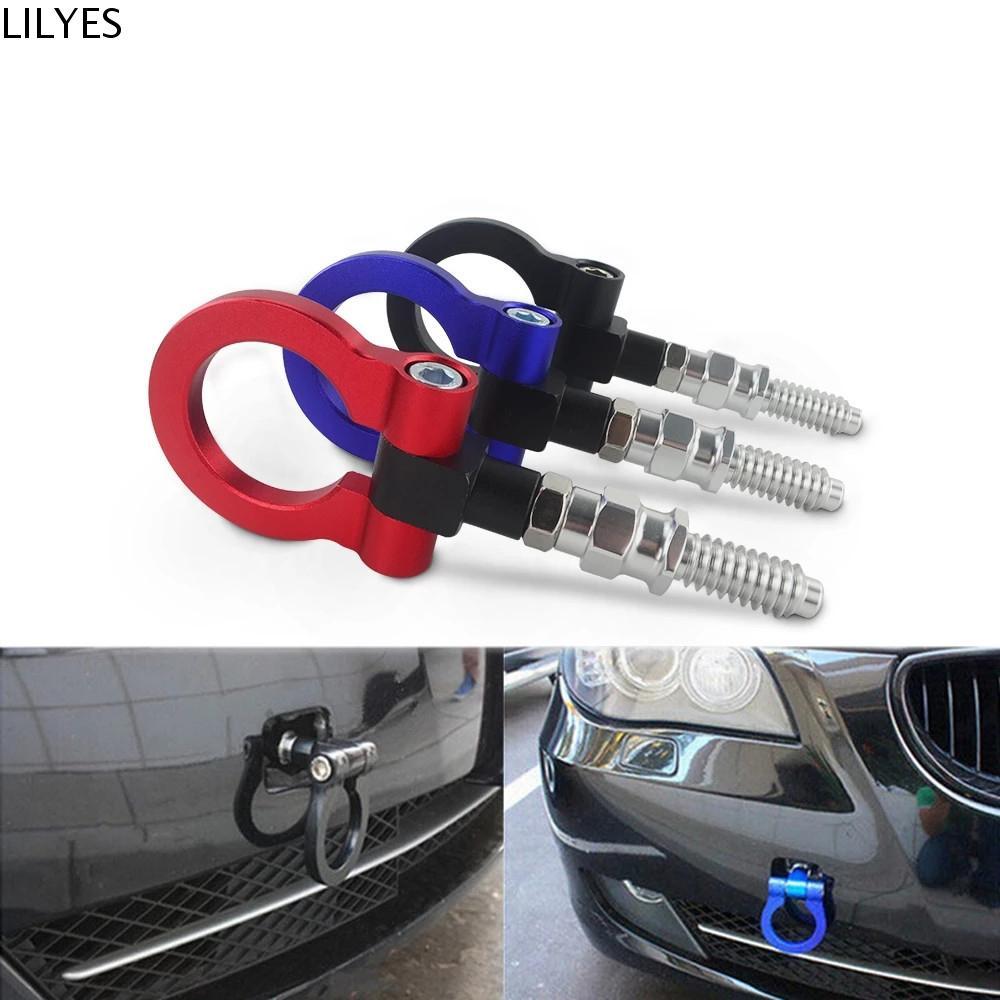 LILYES ตะขอพ่วงอลูมิเนียม สําหรับ BMW พร้อมวงแหวนพ่วงรถพ่วง หลายสี