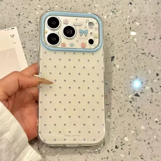 🔥POPPA ส่งจากไทย🔥เคสไอโฟน17 โปร่งใสลูกบุหรี่สีอ่อนน่ารัก สำหรับ iPhone 16 15 17 air 12 14 13 Pro Max 15 16 14 Plus