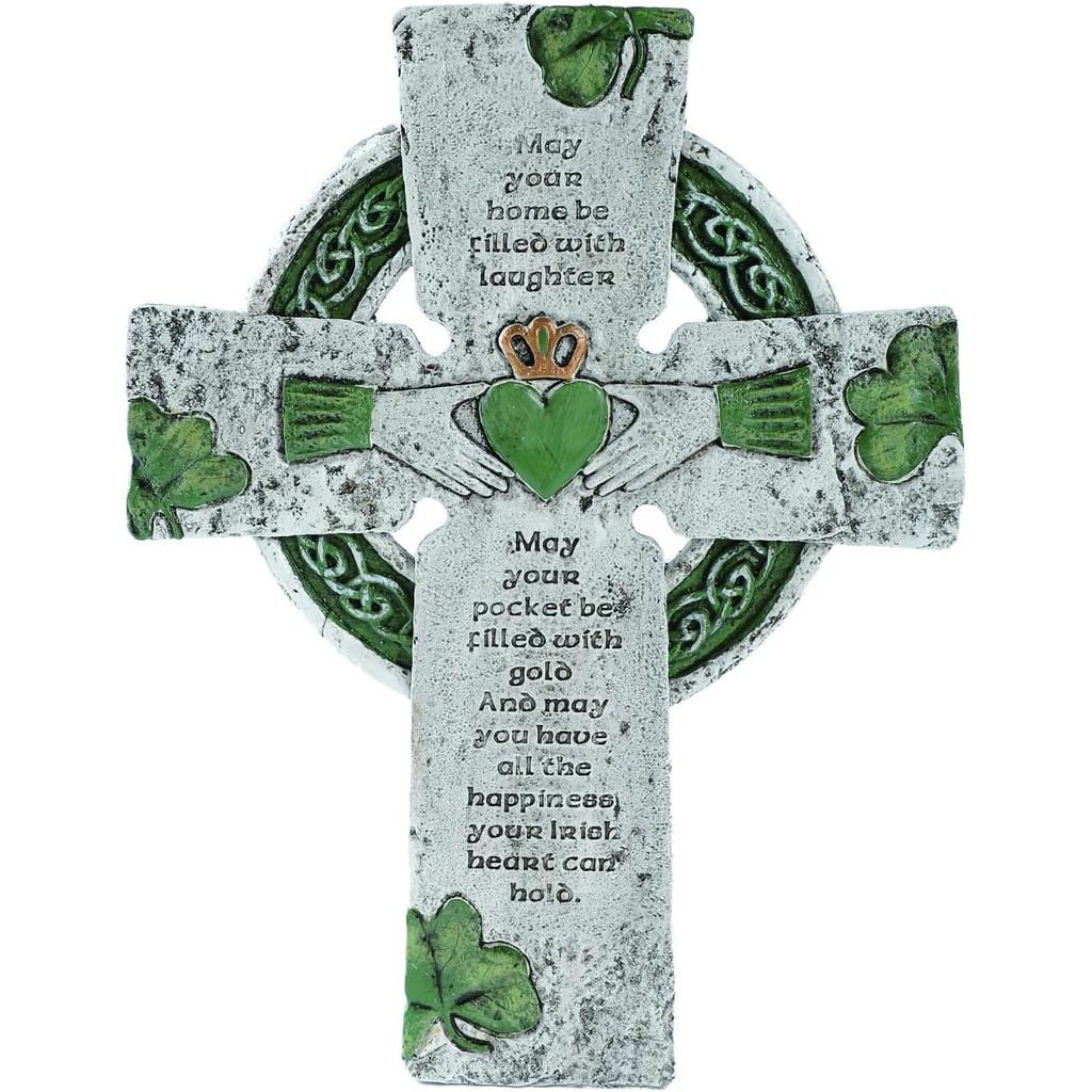 TALPGOD Celtic Cross Irish Blessing Wall Decor, Irish Wall Art for Home, Ireland Gift, คาทอลิกครอส, 