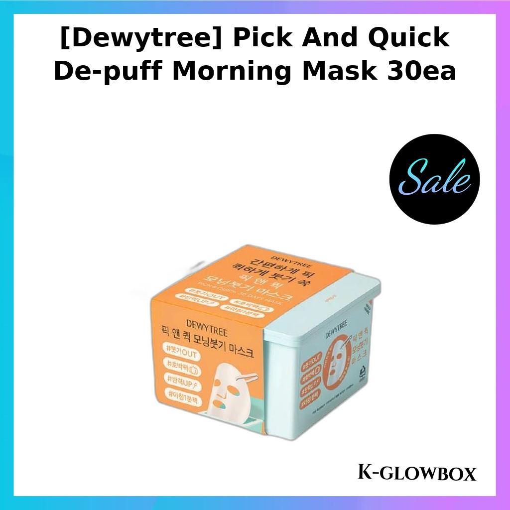 [Dewytree] Pick And Quick De-puff Morning Mask 30ea / Korean Morning Mask / De-puffing Effect / ของแ