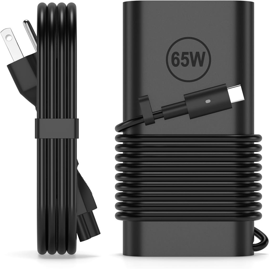 65W USB C แล็ปท็อปชาร์จใช้งานร่วมกับ Dell Pro 14 16 Plus pb14250 pb14255 2-in-1 Typc C Connector