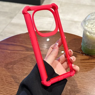 เคสโทรศัพท์สําหรับ Redmi Note 15 Pro / Note 11 13 14 Pro Plus 11s 4G 5G 2in1 Anti Drop เลนส์ HD โปร่งใสกลับปลอกเต็มฝาครอบป้องกัน