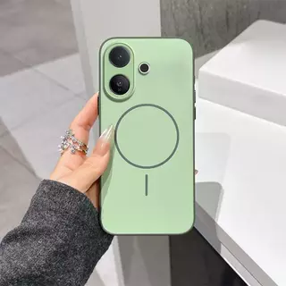 สําหรับ VIVO V60 V60E V50 V50E V40 lite V30 V29 V27E V27 Pro เคสโทรศัพท์ Dual tone Matte ผิวแม่เหล็ก Hard ปลอก
