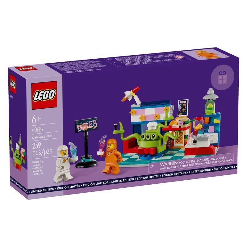 [] เลโก้ 40687 โปรโมชั่นซีรีส์ร้านอาหารอวกาศเอเลี่ยนสาวปริศนาจับคู่ของขวัญ
