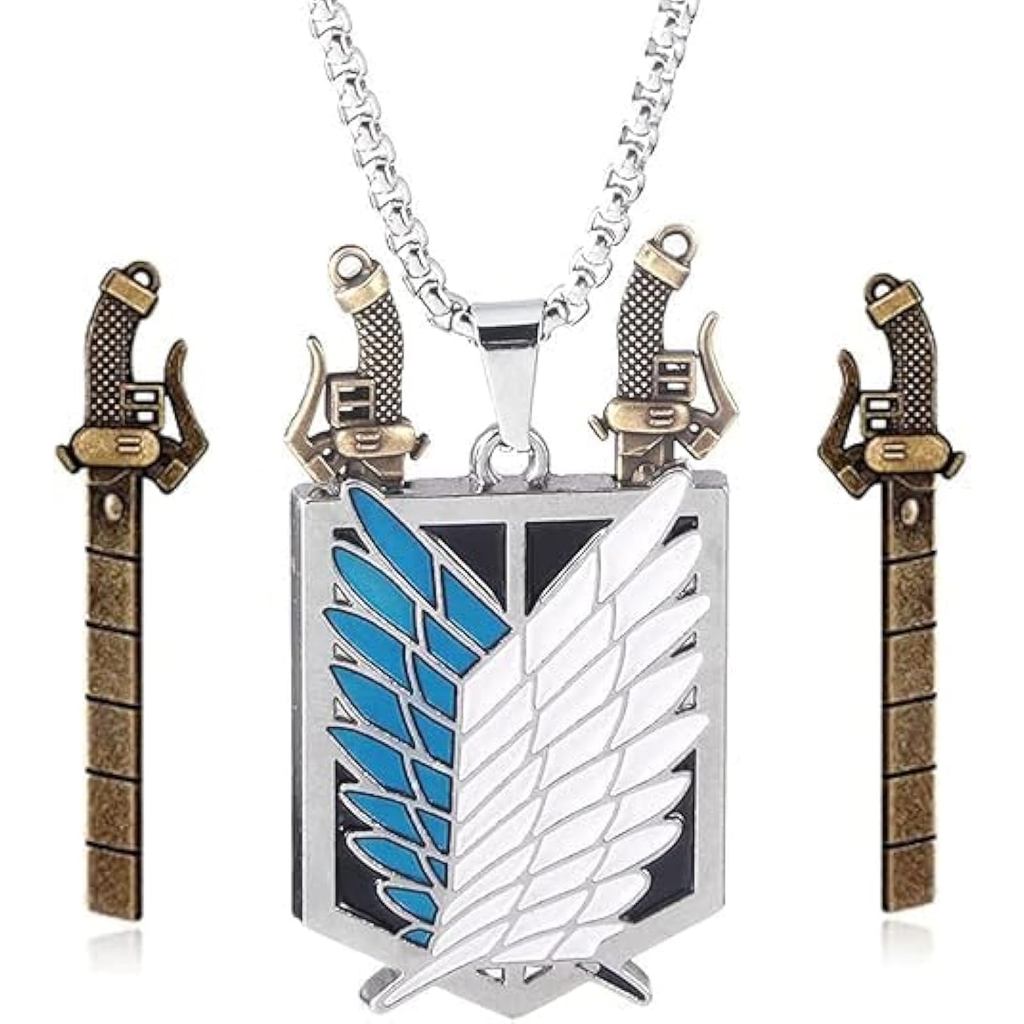 จี้สร้อยคอ AOT Wings of Freedom ธีม Shingeki No Kyojin - ของขวัญสำหรับคนที่คุณรัก