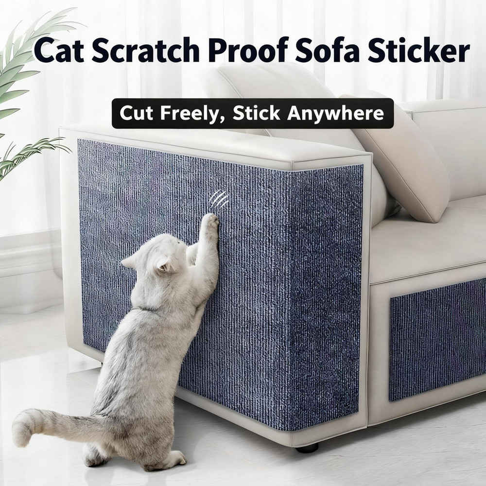 Anti-Cat Scratch โซฟา Protector Self กาวเฟอร์นิเจอร์ Scratch Guard Mat Cuttable Wall โซฟาซ่อมสติกเกอร์สําหรับหนังโซฟา