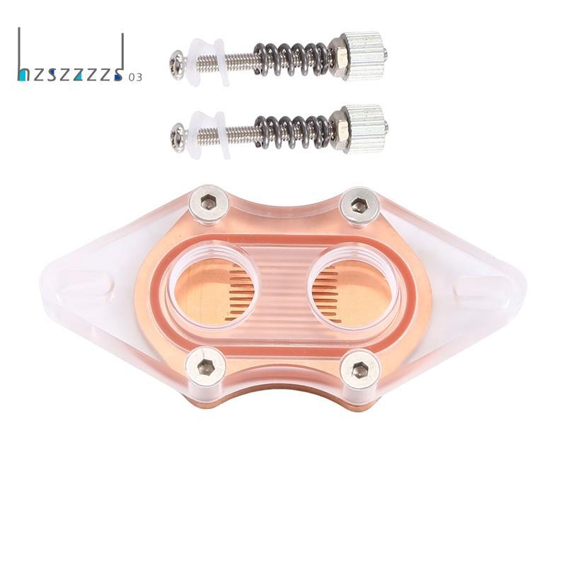 CPU Water Cooling Block Cooler อะคริลิคโปร่งใส South Bridge Northbridge Block สําหรับคอมพิวเตอร์ CPU