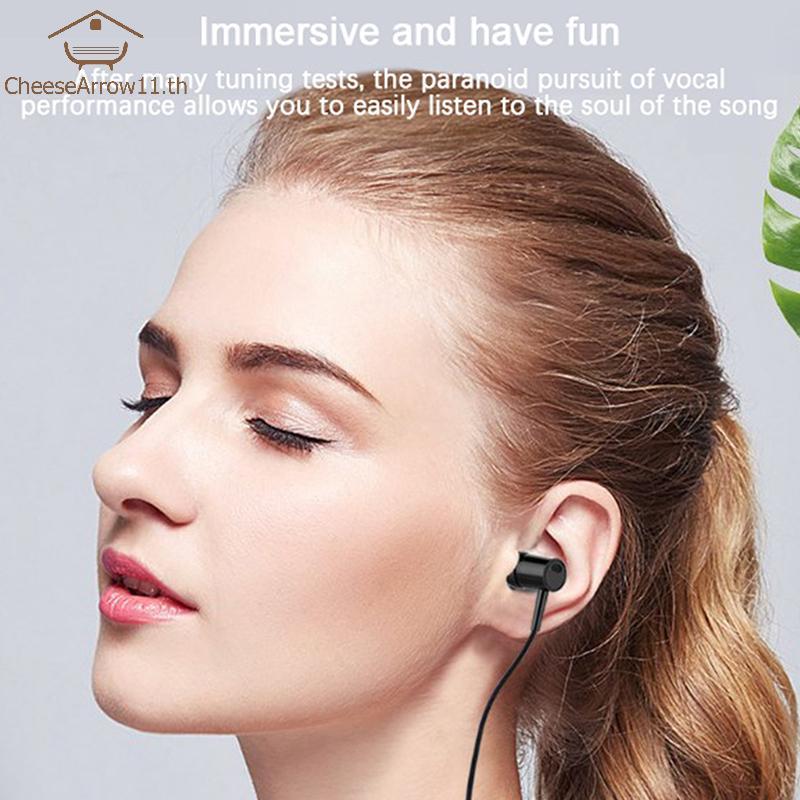 CHE ชุดหูฟัง 2 สีตัวเลือก 3.5 มม.หูฟังคุณภาพสูง In-ear สําหรับ Phoneputer หูฟังพร้อมไมโครโฟนหูฟัง In