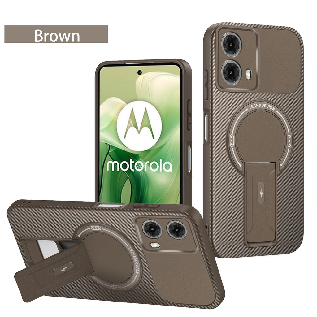 สําหรับ Motorola G85 กรณี Moto G35 เคสโทรศัพท์ Moto S50 Neo ฝาครอบ Moto G85 G35 คาร์บอนไฟเบอร์ Stent
