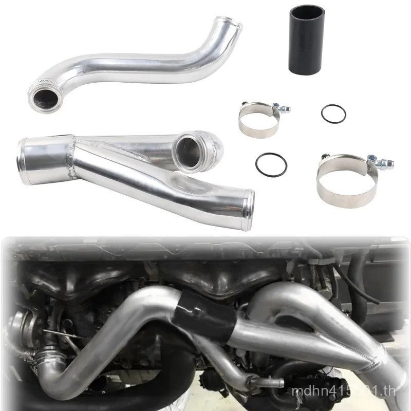 ชุดอัพเกรด 2 นิ้ว N54 Turbo Outlet ชาร์จท่ออลูมิเนียมเงินสําหรับ BMW 135i 335i 535i 1M E82 E88 E90 E