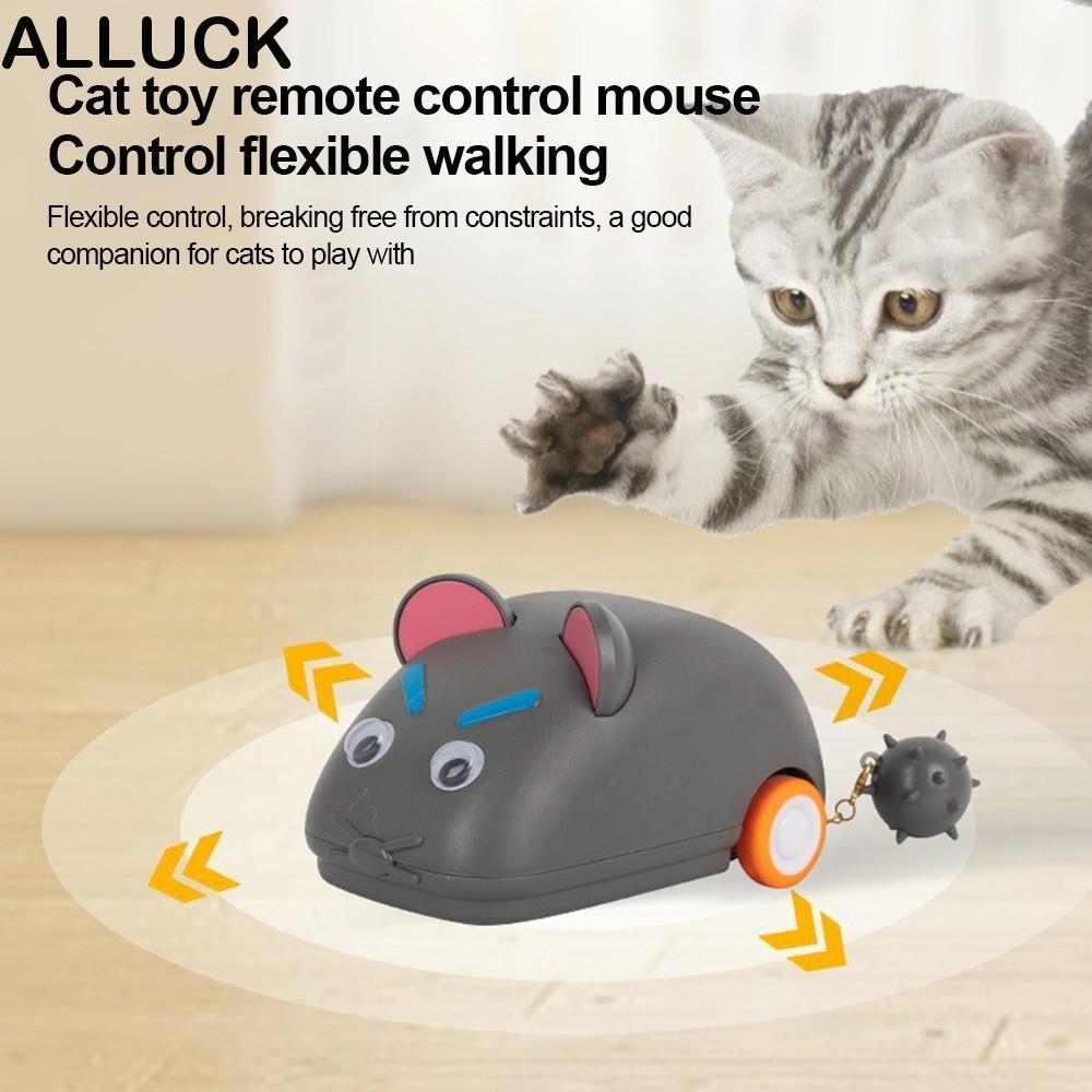 ALLUCK Racer Toy, Cat Entertainment Pet Play Pet Simulation Toy, Wireless Remote Simulation Mouse Mo
