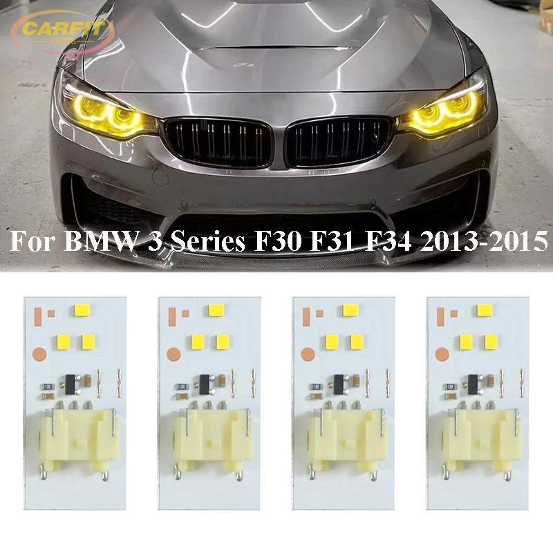 มะนาวสีเหลือง CSL Angel Eyes DRL บอร์ดสําหรับ 2013-2015 BMW 3 Series F30 F31 F34 Xenon ไฟหน้าไฟวิ่งก